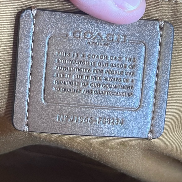 Coach Embossed Python Gallery Tote - Picture 7 of 8